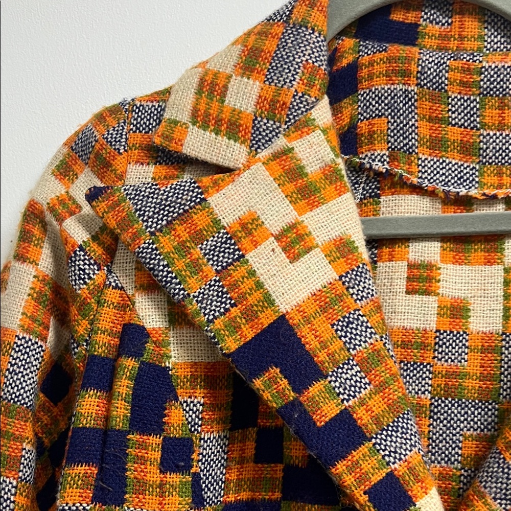 Geometric Patterned Women's Blazer - image 3